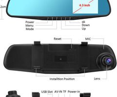 Car Dash Cam , FHD 1080P Dual Lens Car Dash cam DVR Camera Lens-010523